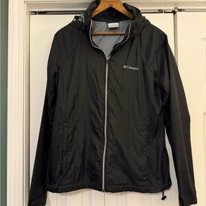 Columbia Lightweight Black Windbreaker